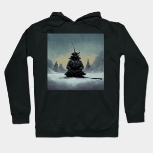 Samurai in Snow Hoodie